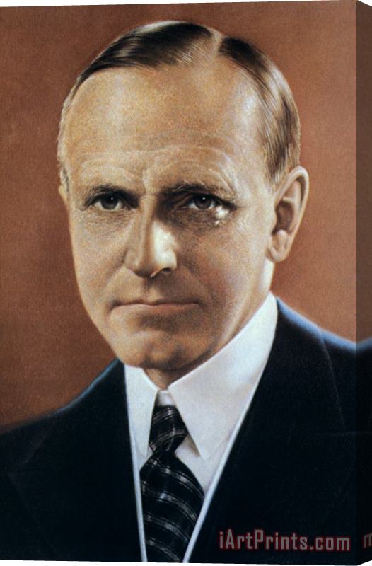 Others Calvin Coolidge (1872-1933) Stretched Canvas Print / Canvas Art