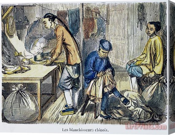 Others Chinese Immigrants, 1855 Stretched Canvas Print / Canvas Art
