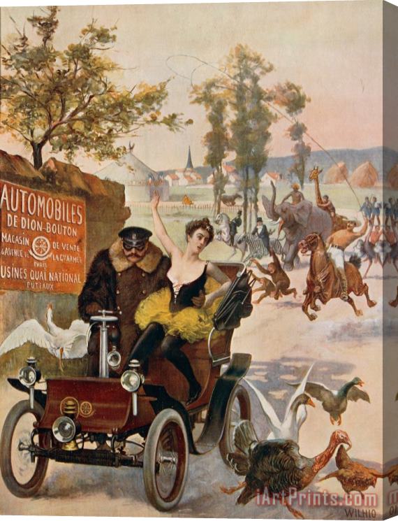 Others Circus Star Kidnapped Wilhio's Poster For De Dion Bouton Cars Stretched Canvas Print / Canvas Art
