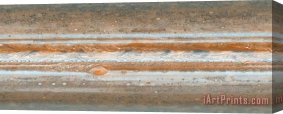 Others Cylindrical Projection Of Jupiter's Surface Stretched Canvas Print / Canvas Art