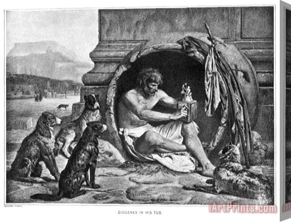 Others DIOGENES (c412-323 B.C.) Stretched Canvas Print / Canvas Art