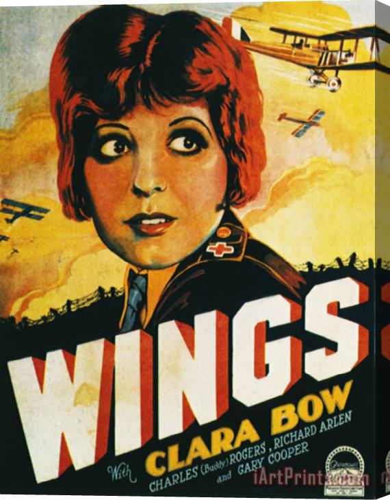 Others Film: Wings, 1927 Stretched Canvas Print / Canvas Art