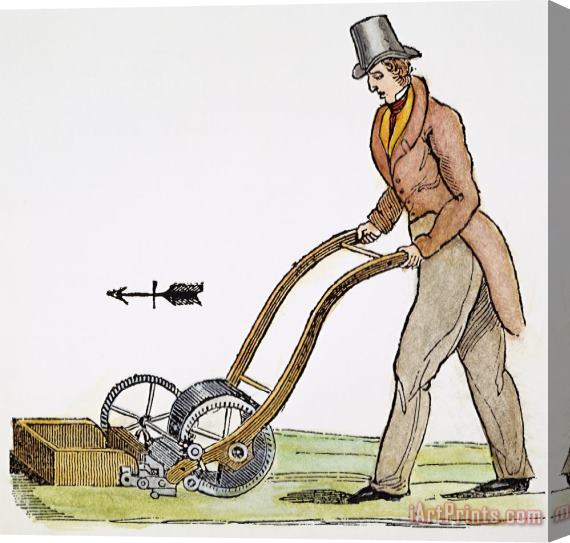 Others Grass Mowing Machine, 1830 Stretched Canvas Print / Canvas Art