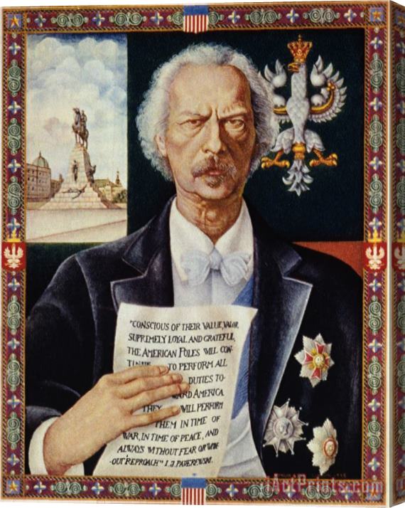 Others Ignace Jan Paderewski Stretched Canvas Print / Canvas Art