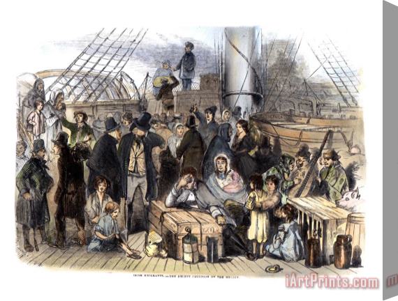 Others Irish Immigrants, 1846 Stretched Canvas Print / Canvas Art