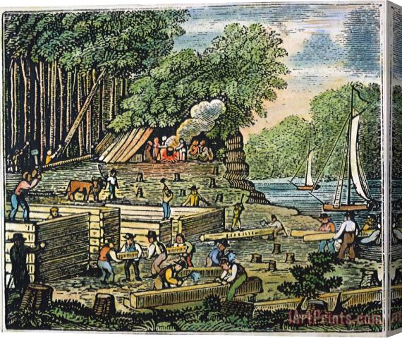 Others Jamestown: Settlement Stretched Canvas Print / Canvas Art