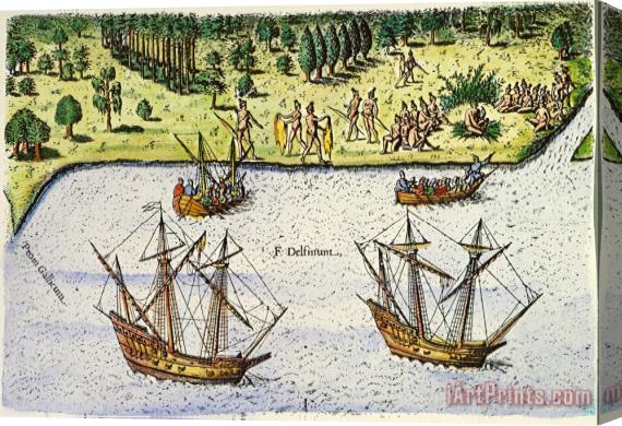 Others Jean Ribault: Florida, 1562 Stretched Canvas Print / Canvas Art