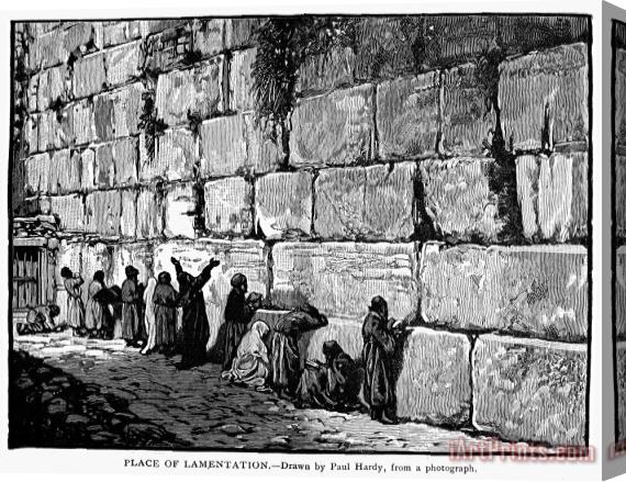 Others Jerusalem: Wailing Wall Stretched Canvas Print / Canvas Art