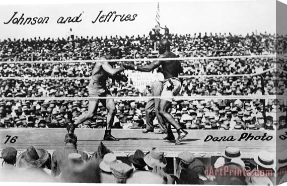 Others Johnson Vs. Jeffries, 1910 Stretched Canvas Painting / Canvas Art