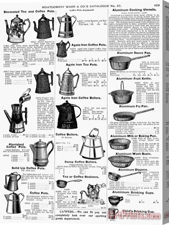 Others Kitchenware, 1895 Stretched Canvas Print / Canvas Art