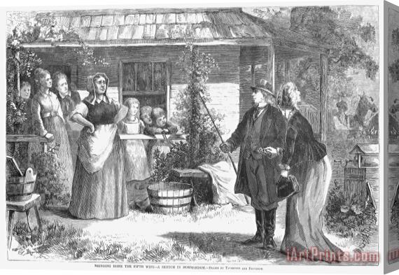 Others Mormon Wives, 1875 Stretched Canvas Print / Canvas Art