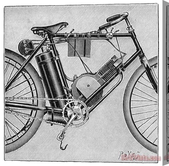 Others Motorcycle, 1895 Stretched Canvas Print / Canvas Art