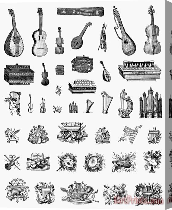Others Musical Instruments Stretched Canvas Print / Canvas Art