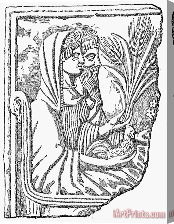 Others Mythology: Persephone Stretched Canvas Print / Canvas Art