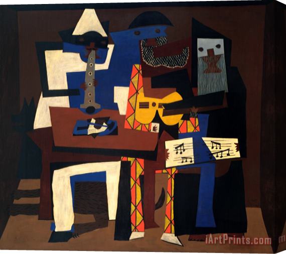 Others Picasso: Three Musicians Stretched Canvas Print / Canvas Art