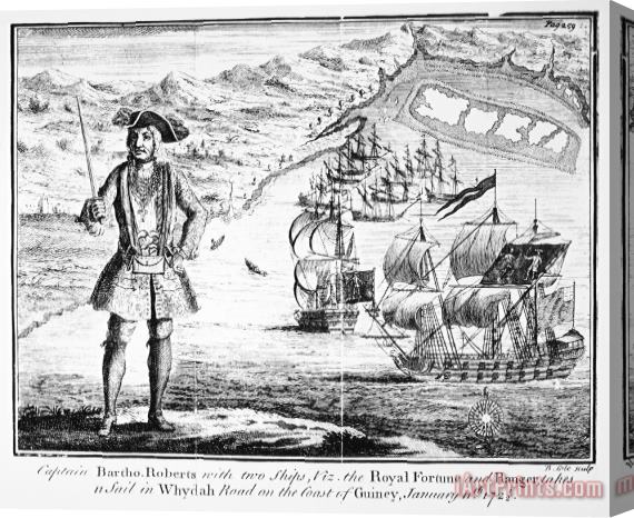 Others Pirate, 1724 Stretched Canvas Print / Canvas Art