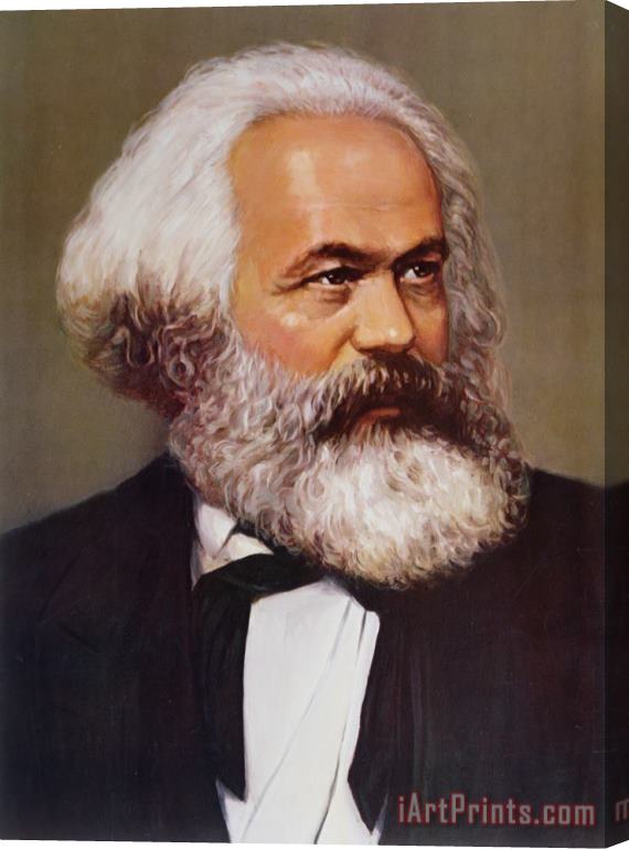 Others Portrait of Karl Marx Stretched Canvas Painting / Canvas Art