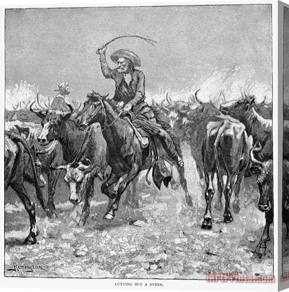 Others Remington: Cowboys, 1888 Stretched Canvas Painting / Canvas Art