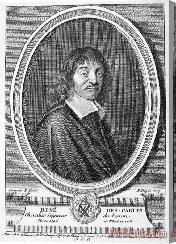 Others Rene Descartes (1596-1650) Stretched Canvas Print / Canvas Art