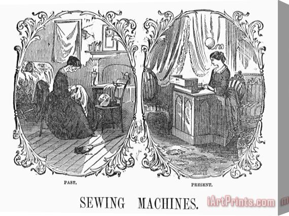 Others SEWING, 19th CENTURY Stretched Canvas Print / Canvas Art