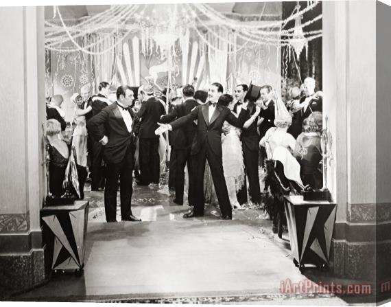 Others Silent Film Still: Parties Stretched Canvas Print / Canvas Art