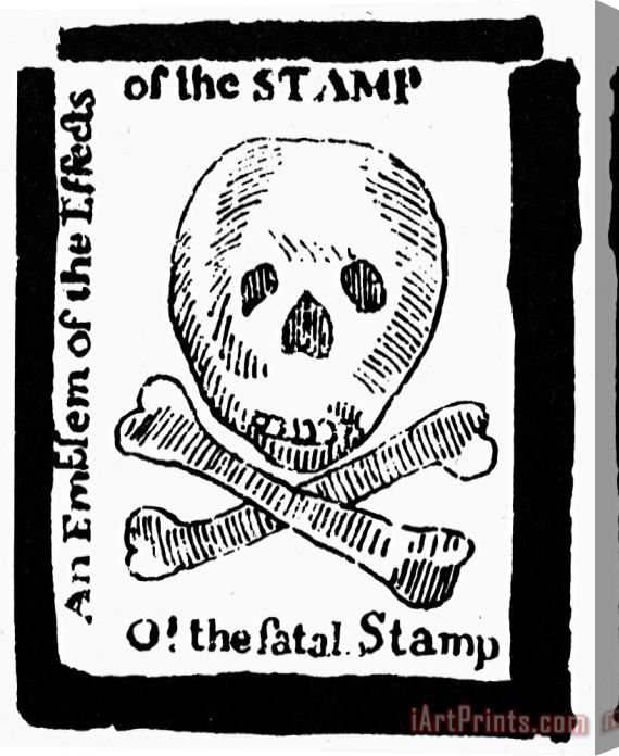 Others Stamp Act: Cartoon, 1765 Stretched Canvas Print / Canvas Art