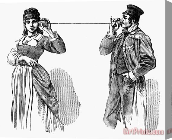 Others String Telephone, 1880 Stretched Canvas Print / Canvas Art