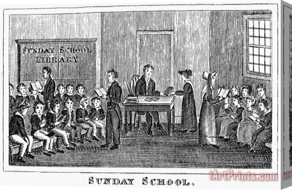 Others Sunday School, 1832 Stretched Canvas Print / Canvas Art