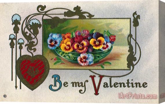 Others Valentines Day Card Stretched Canvas Print / Canvas Art
