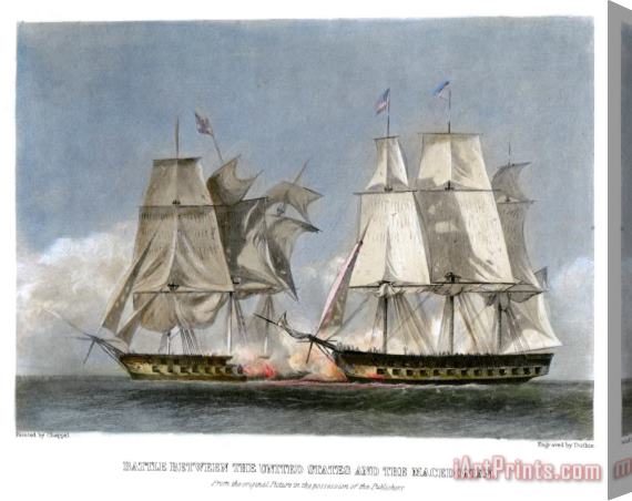 Others War Of 1812: Naval Battle Stretched Canvas Print / Canvas Art