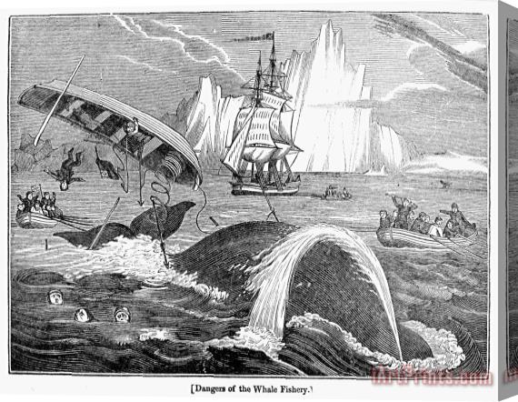 Others Whaling, 1833 Stretched Canvas Print / Canvas Art