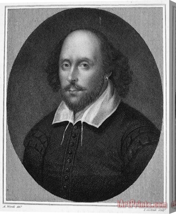 Others William Shakespeare Stretched Canvas Print / Canvas Art