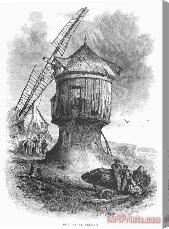 Others WINDMILL, c1870 Stretched Canvas Painting / Canvas Art