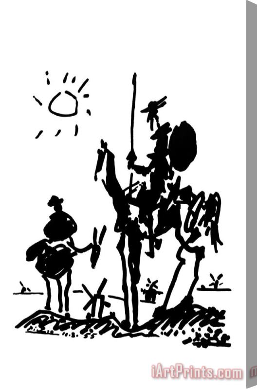 Pablo Picasso Don Quixote Stretched Canvas Print / Canvas Art