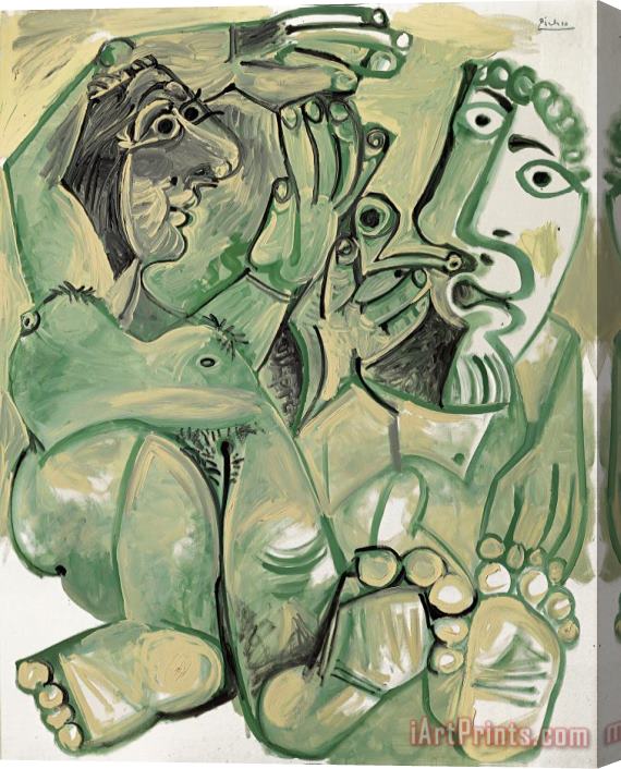 Pablo Picasso Homme Et Femme Nus Stretched Canvas Print / Canvas Art
