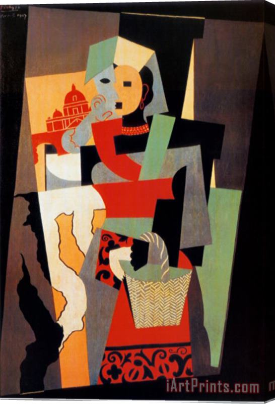 Pablo Picasso L Italienne C 1917 Stretched Canvas Print / Canvas Art