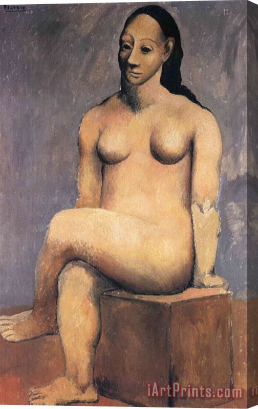 Pablo Picasso Seated Woman with Her Legs Crossed 1906 Stretched Canvas Print / Canvas Art