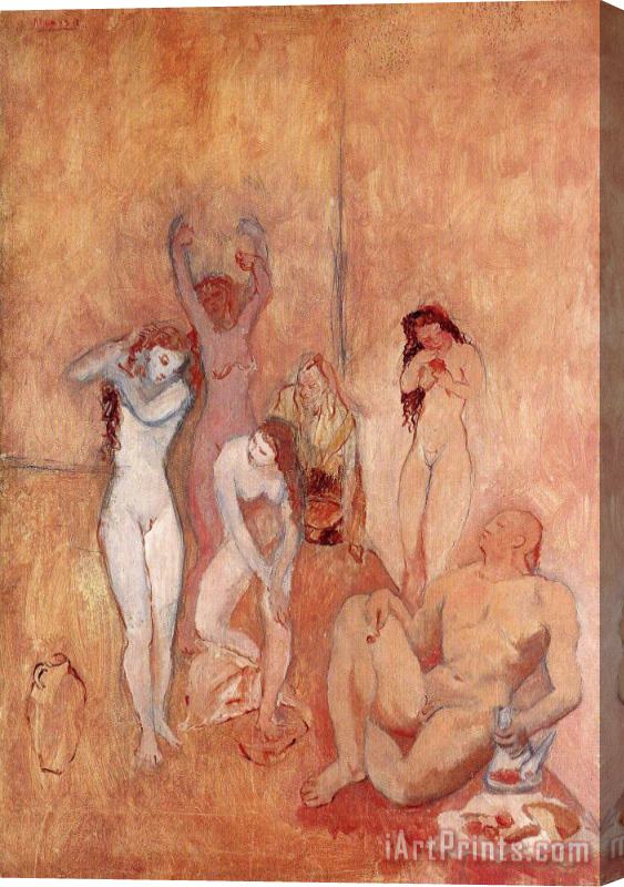 Pablo Picasso The Harem 1906 Stretched Canvas Painting / Canvas Art