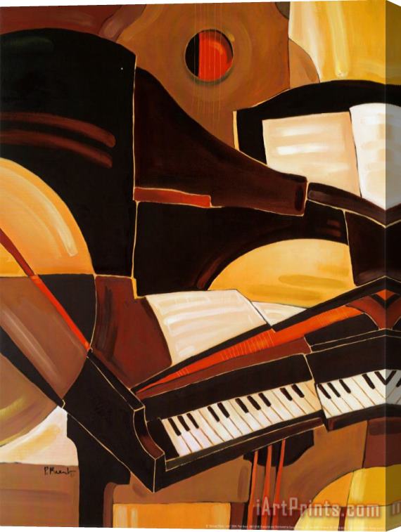 Paul Brent Abstract Piano Stretched Canvas Print / Canvas Art