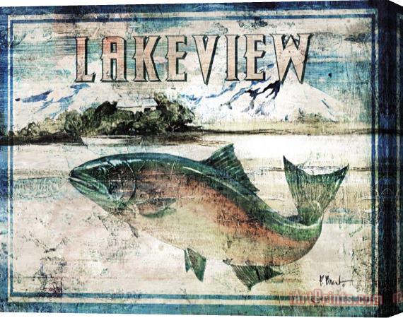 Paul Brent Lakeview Stretched Canvas Print / Canvas Art