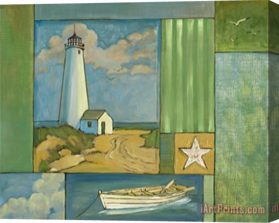 Paul Brent Lighthouse Collage I Stretched Canvas Print / Canvas Art