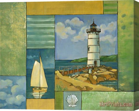 Paul Brent Lighthouse Collage II Stretched Canvas Print / Canvas Art