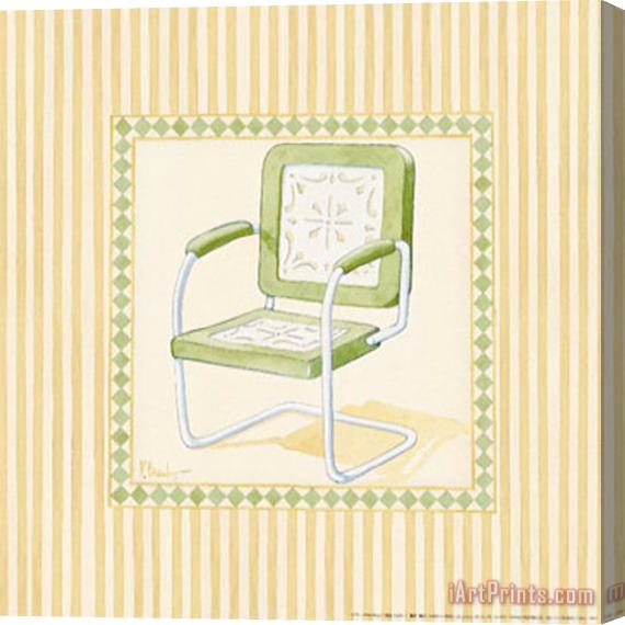 Paul Brent Retro Patio Chair II Stretched Canvas Print / Canvas Art