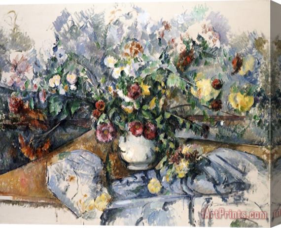 Paul Cezanne A Large Bouquet of Flowers Stretched Canvas Print / Canvas Art