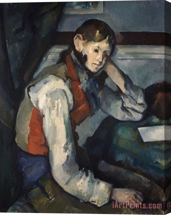Paul Cezanne Boy in a Red Waistcoat Stretched Canvas Print / Canvas Art