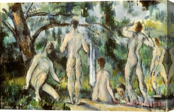 Paul Cezanne Cezanne Bathers 1892 94 Stretched Canvas Print / Canvas Art