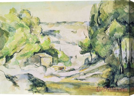 Paul Cezanne Countryside in Provence Stretched Canvas Painting / Canvas Art