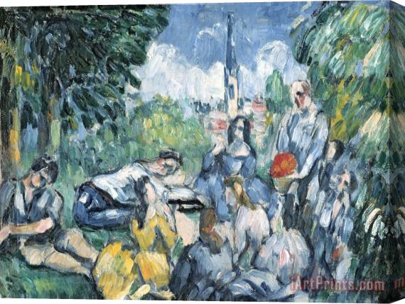 Paul Cezanne Dejeuner Sur L Herbe 1876 77 Stretched Canvas Painting / Canvas Art