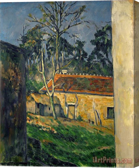 Paul Cezanne Farmyard at Auvers 1879 1882 Stretched Canvas Print / Canvas Art