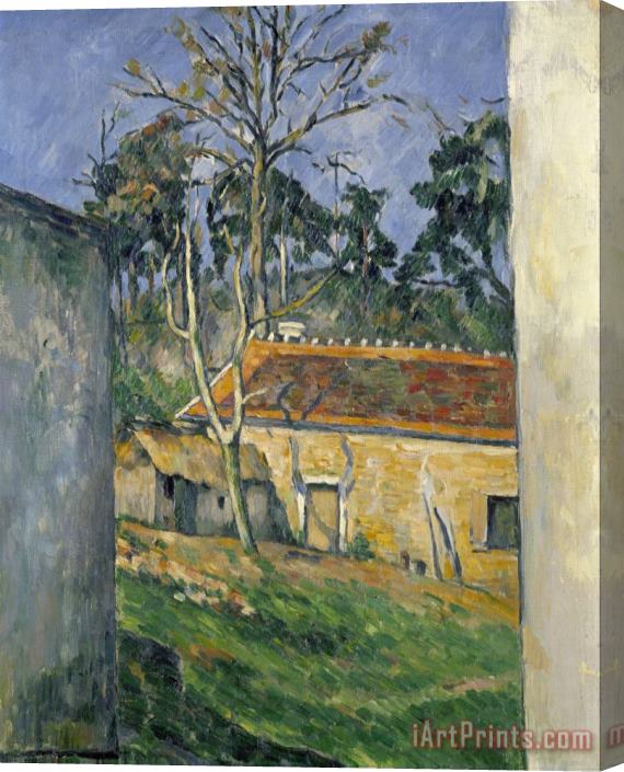 Paul Cezanne Farmyard at Auvers C 1879 80 Stretched Canvas Print / Canvas Art